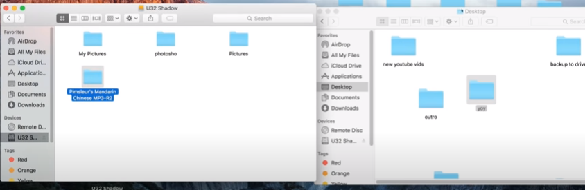 how to copy files from mac to USB flash drive
