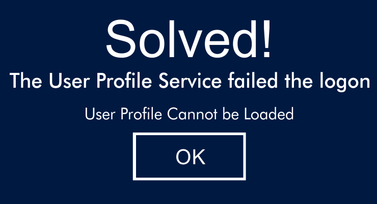 User profile cannot be loaded