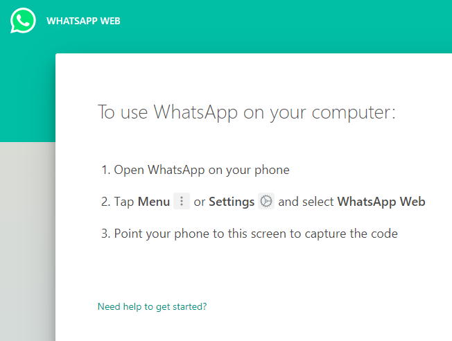 How to use whatsapp in laptop without phone