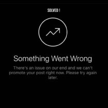 Something went wrong please try again Instagram error